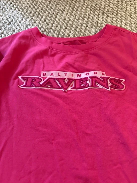 Pink Short-Sleeve Ravens Tee - Picture 2 of 2